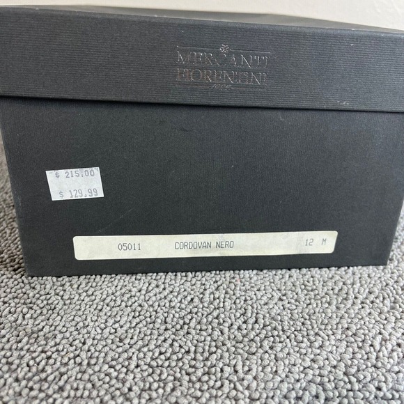 Mercanti Fiorentini Monk Strap Slip On Black Leather Dress Shoes Men's Size 12 - Picture 11 of 11